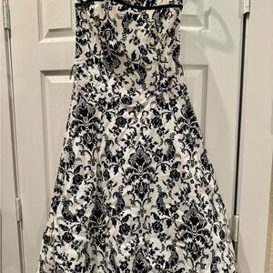 Elegant Black and White Junior’s Dress